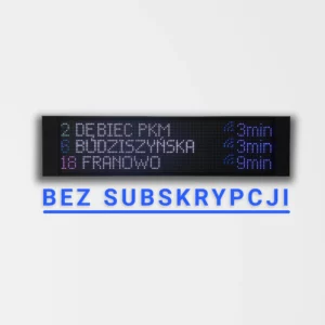Wyświetlacz Kiedy Wjazd - Bez Subskrypcji
