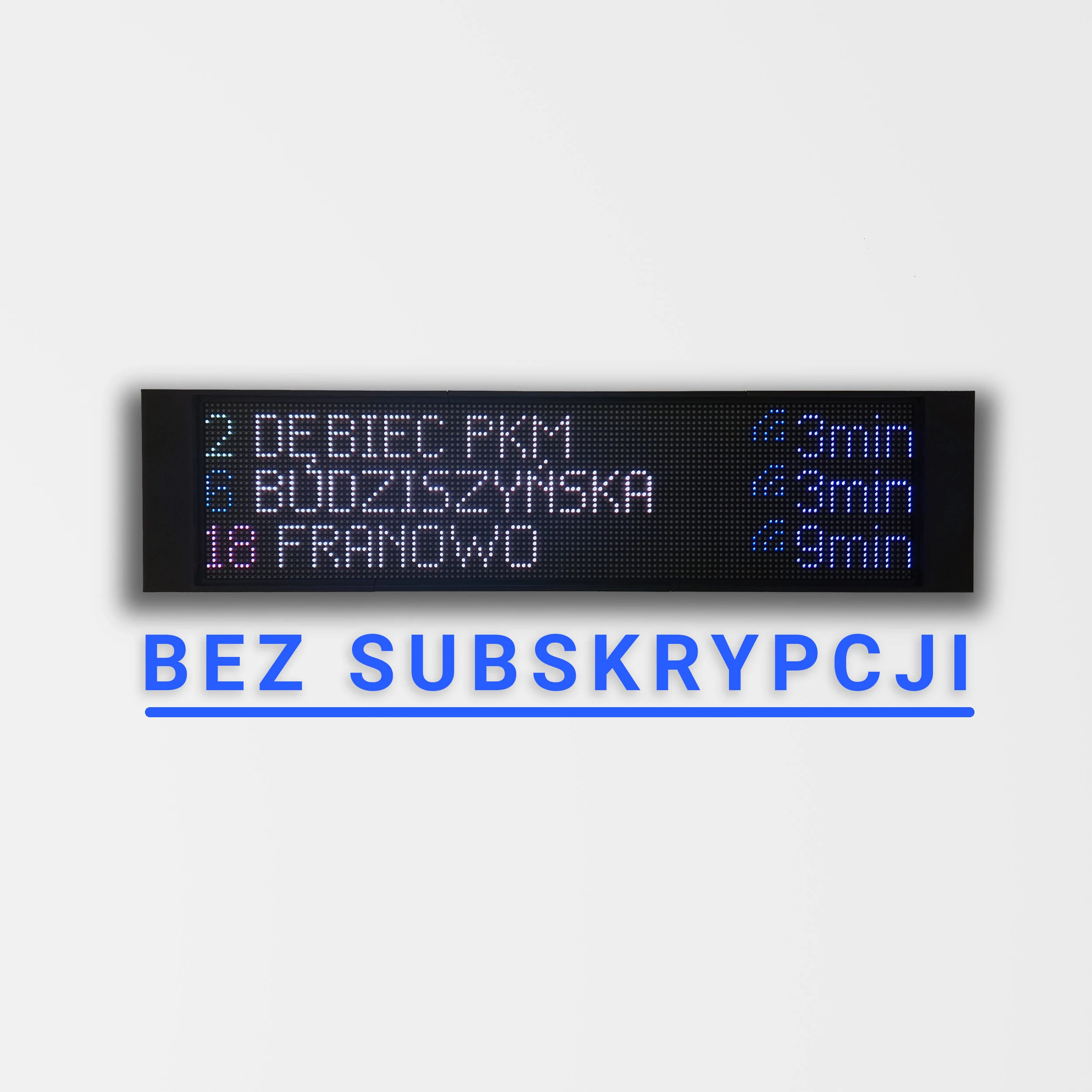 Wyświetlacz Kiedy Wjazd - Bez Subskrypcji