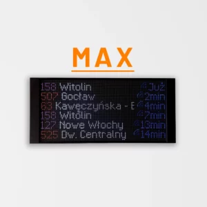Wyświetlacz Kiedy Wjazd MAX